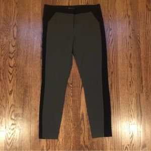 Green and Black Cropped Pants